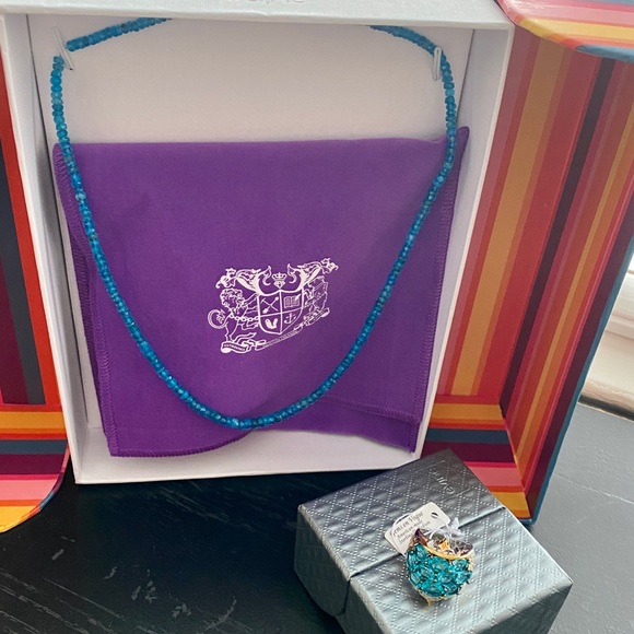 Gems En Vogue Ring Parabia Topaz Ring & Necklace - Picture 12 of 16